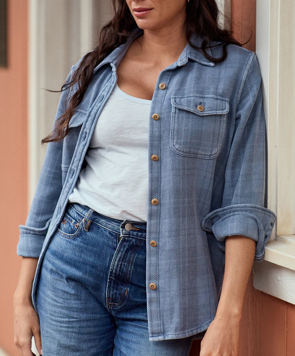 【ウィメンズ】ブランケットシャツ