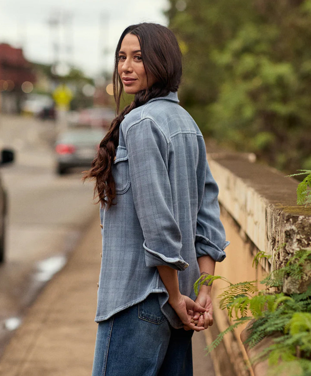 【ウィメンズ】ブランケットシャツ