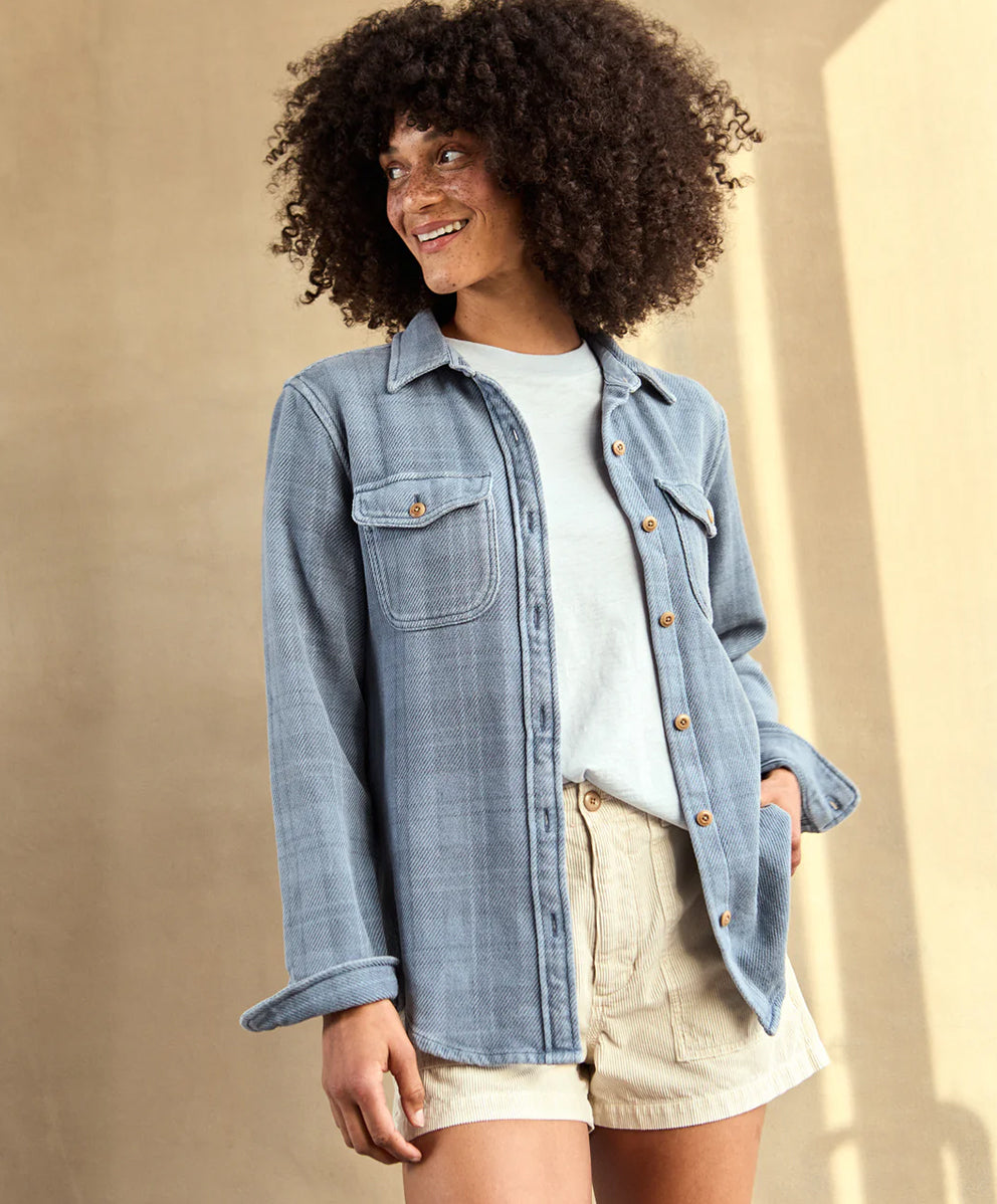 【ウィメンズ】ブランケットシャツ