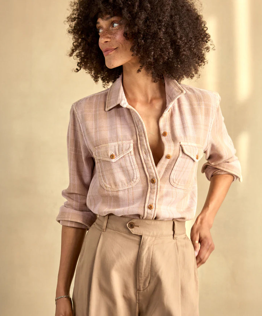 【ウィメンズ】ブランケットシャツ