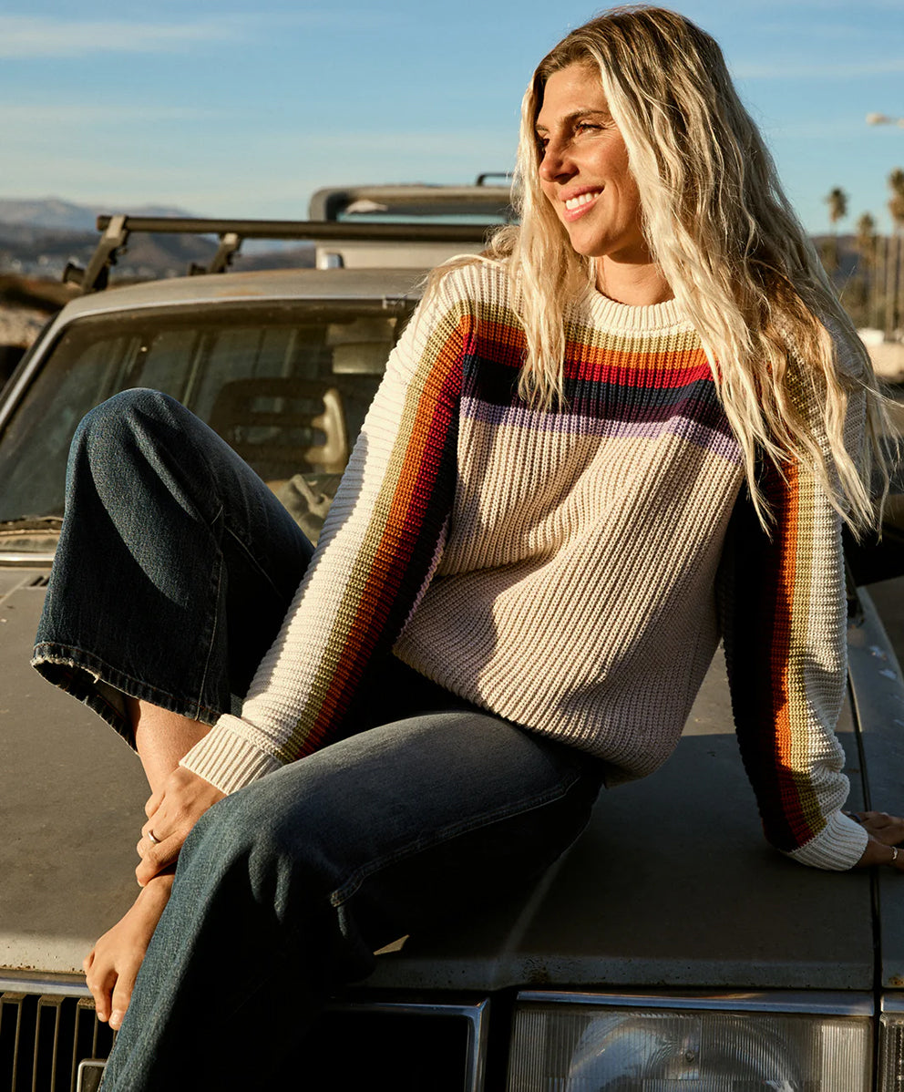 【ウィメンズ】ノスタルジック レインボー セーター