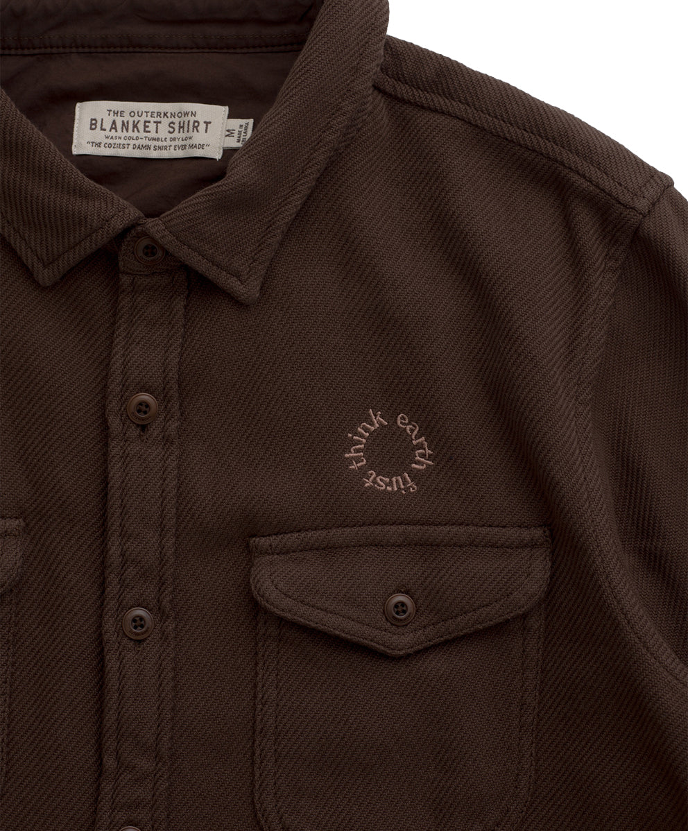 【限定刺繍】クロマブランケットシャツ