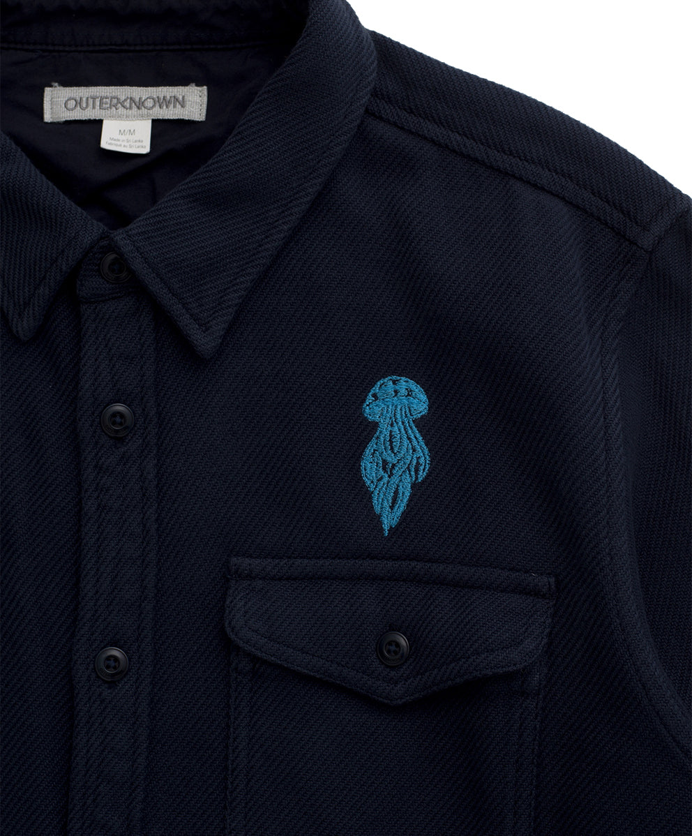 【限定刺繍】クロマブランケットシャツ