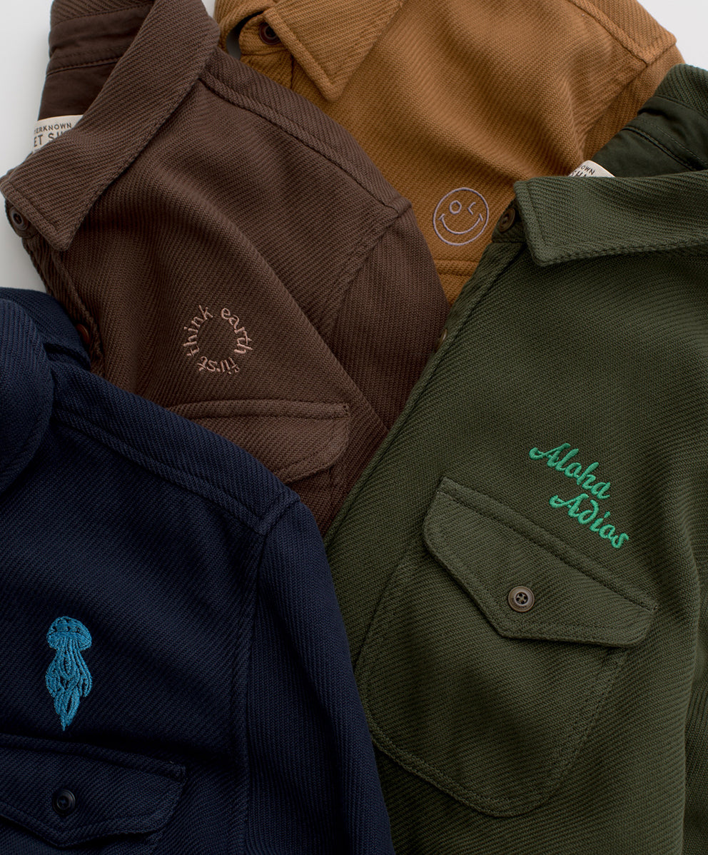 【限定刺繍】クロマブランケットシャツ