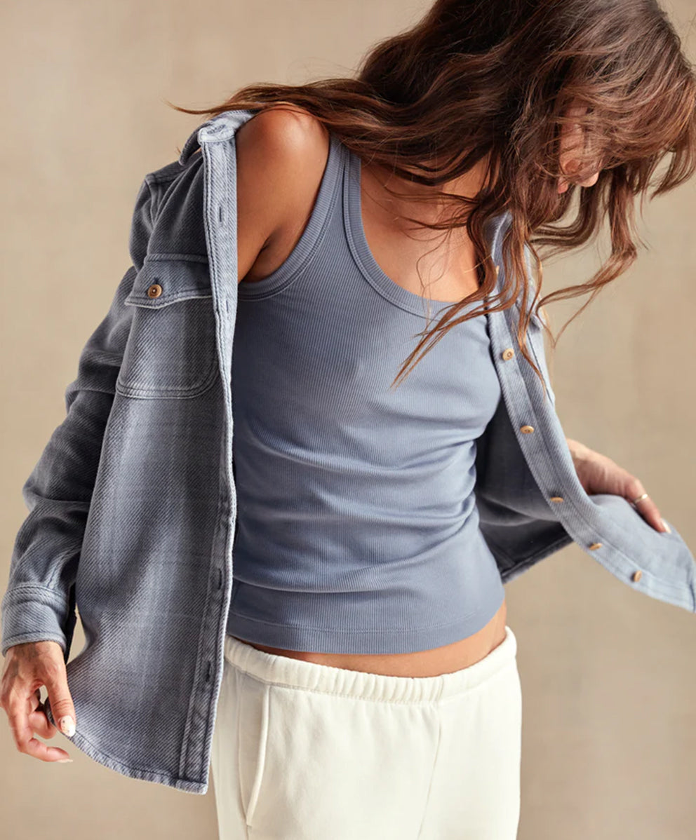 ソジョーン リブ ベーシック タンクトップ