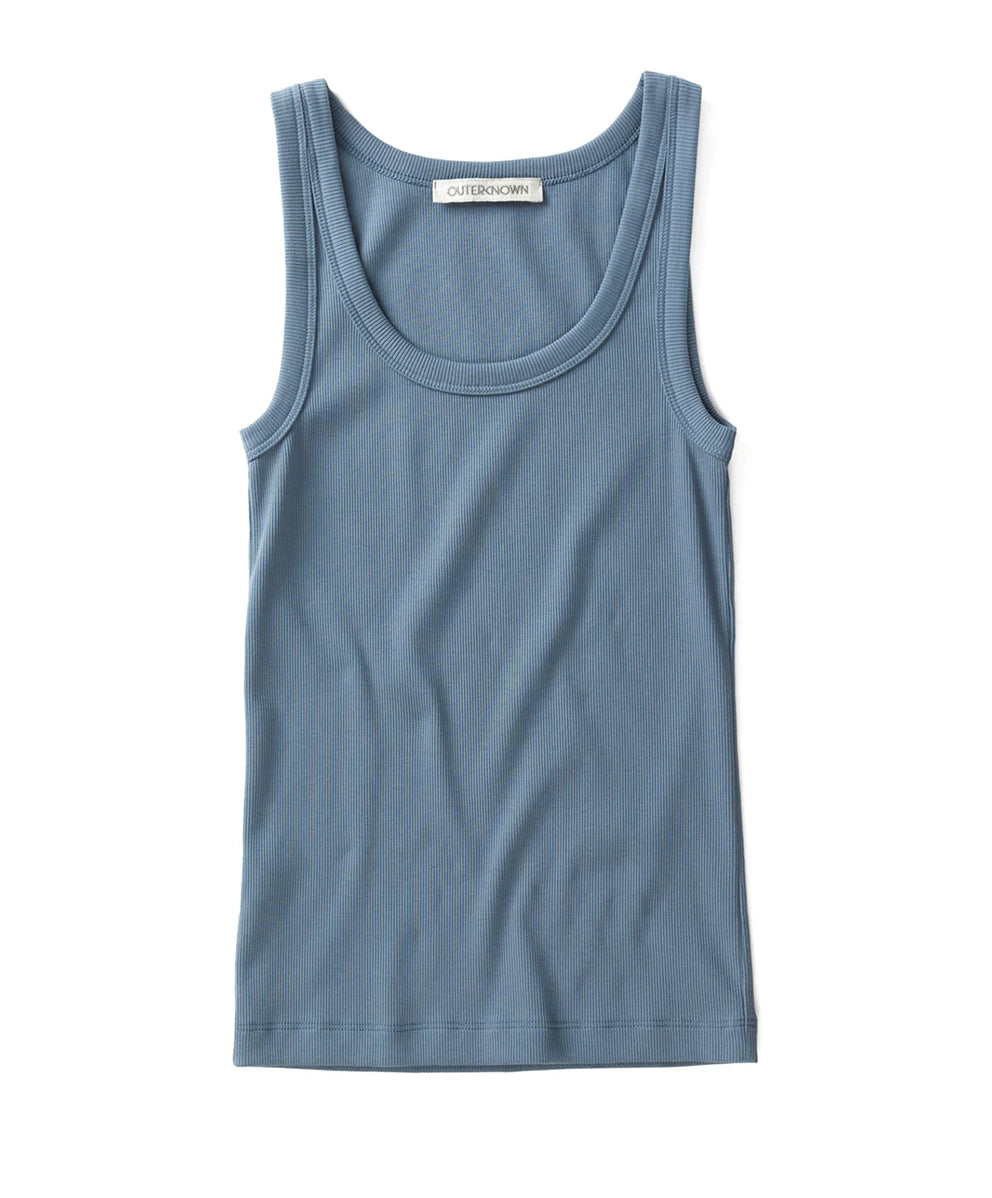 ソジョーン リブ ベーシック タンクトップ