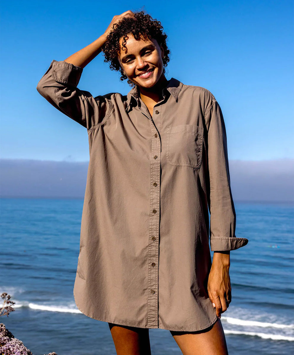 【ウィメンズ】ザ ポプリン ウィークエンド シャツ ドレス