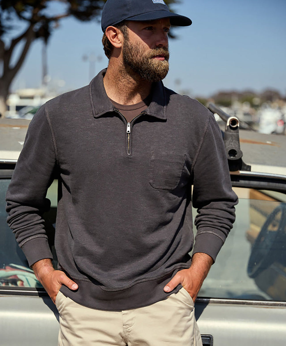 サー クォーター ハーフジップ プルオーバー