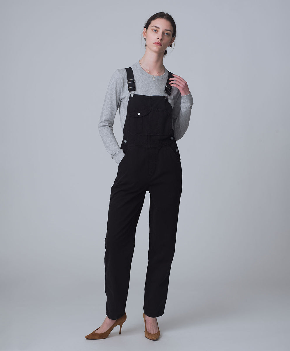 VISE clothing黒 コットン オーバーオール VISE clothing黒 コットン オーバーオール